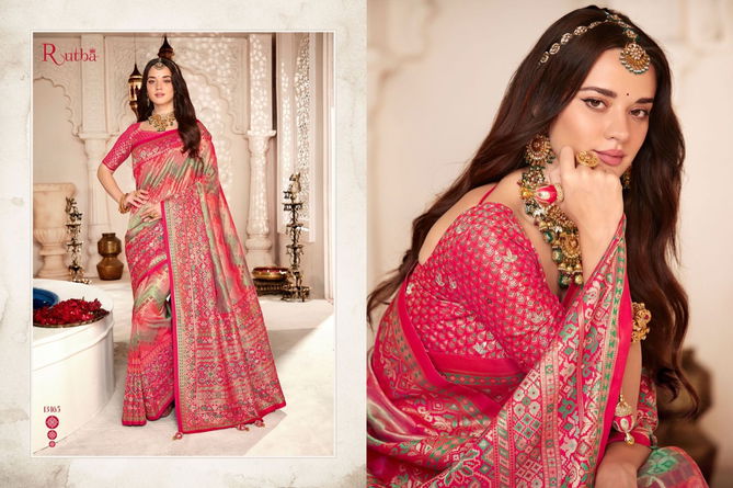 Rutba Vol 9 By Krishna Gokul Silk Wedding Sarees Catalog